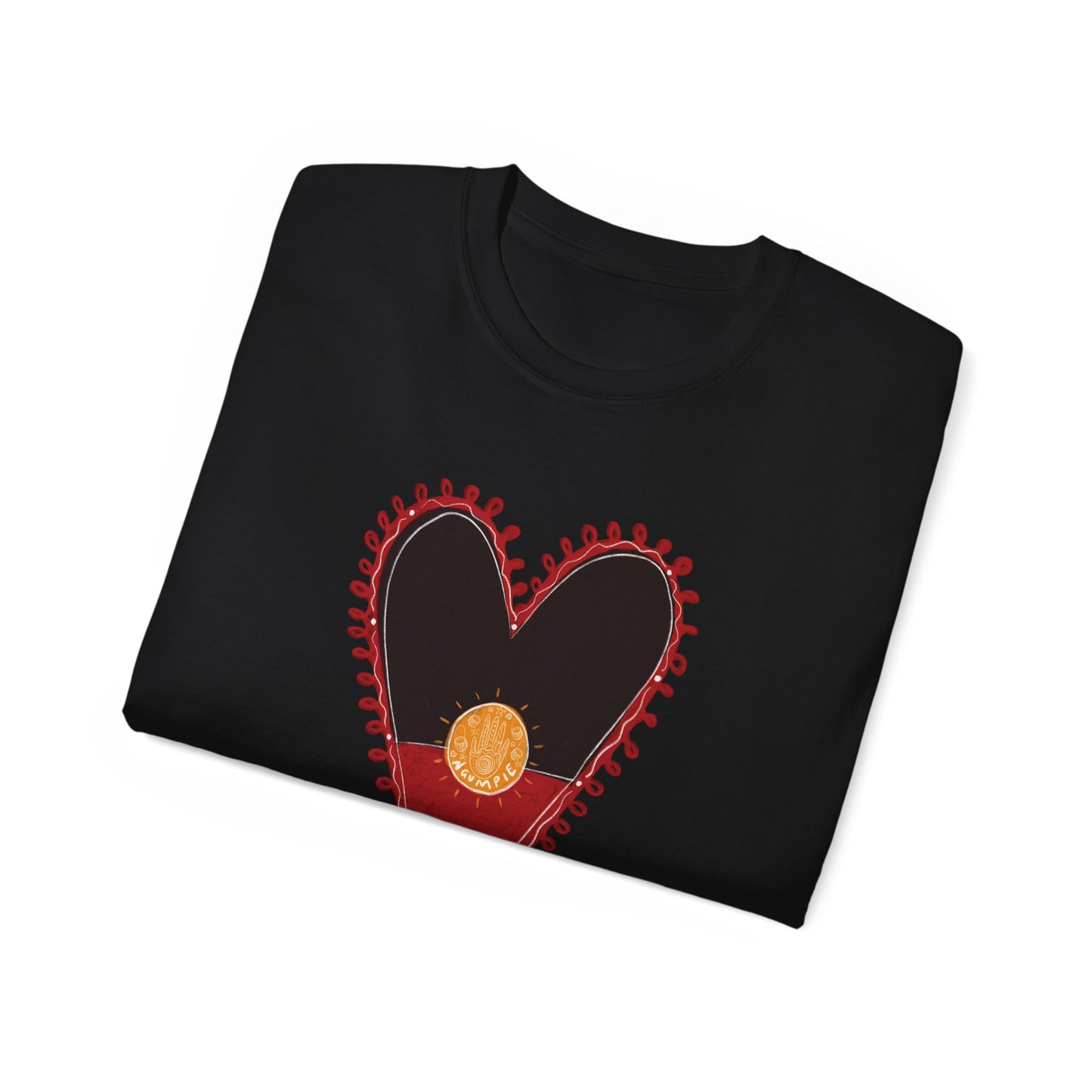 Ngumpie heart flag Tee